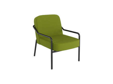 PAPERFLOW Fauteuil visiteur d'extérieur MEDSO RUND M, jaune