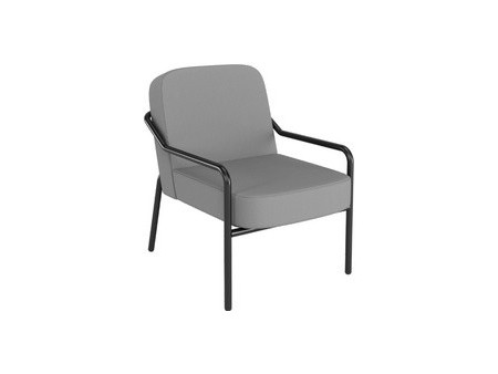 PAPERFLOW Fauteuil visiteur d'extérieur MEDSO RUND M, jaune