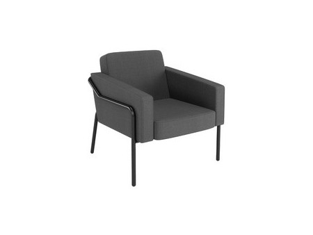 PAPERFLOW Fauteuil visiteur MEDSO KLASSIK L, tissu, gris