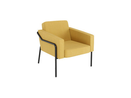 PAPERFLOW Fauteuil visiteur MEDSO KLASSIK L, tissu, gris