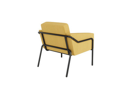 PAPERFLOW Fauteuil visiteur MEDSO KLASSIK L, tissu, jaune