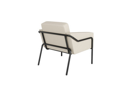 PAPERFLOW Fauteuil visiteur MEDSO KLASSIK L simili-cuir noir