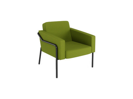 PAPERFLOW Fauteuil visiteur d'extérieur MEDSO KLASSIK L bleu