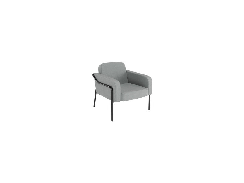 PAPERFLOW Fauteuil visiteur MEDSO RUND L, tissu, anthracite