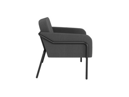 PAPERFLOW Fauteuil visiteur MEDSO RUND L, tissu, jaune
