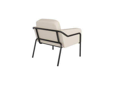 PAPERFLOW Fauteuil visiteur MEDSO RUND L, simili-cuir, noir