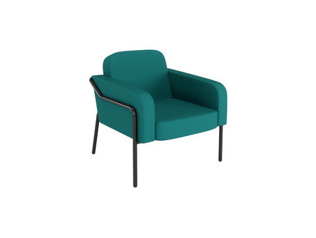 PAPERFLOW Fauteuil visiteur d'extérieur MEDSO RUND L, jaune