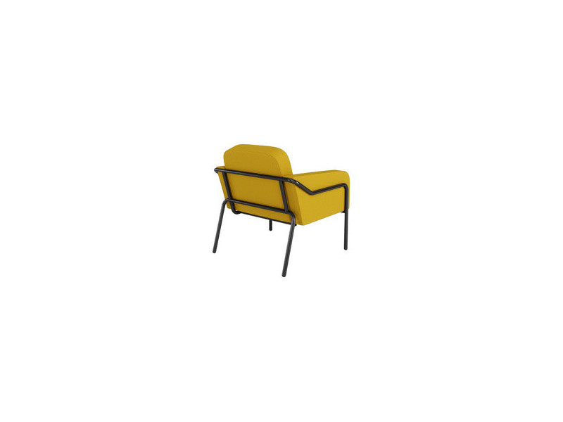 PAPERFLOW Fauteuil visiteur d'extérieur MEDSO RUND L, bleu