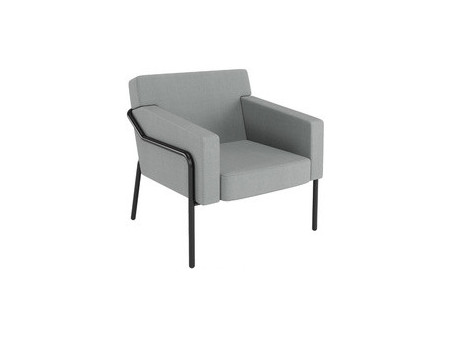 PAPERFLOW Fauteuil visiteur MEDSO T L, tissu, anthracite