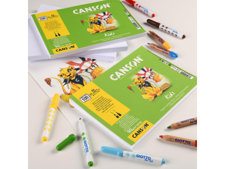 CANSON Papier à dessin Kids, A4, 90 g/m2