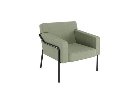 PAPERFLOW Fauteuil visiteur MEDSO T L, tissu, jaune