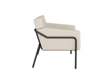 PAPERFLOW Fauteuil visiteur MEDSO T L, simili-cuir, orange