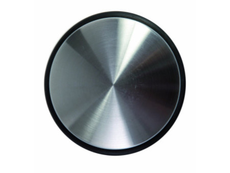 ALBA Butoir de porte, en acier, diamètre: 102 mm, argent