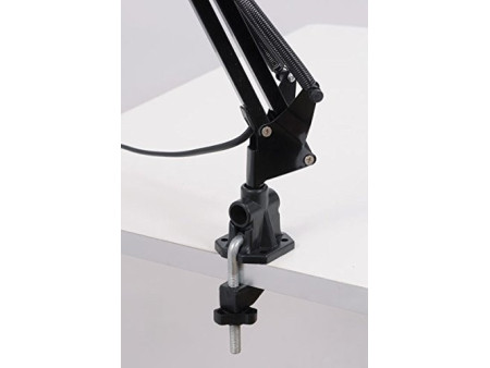 ALBA Lampe de bureau 'ARCHI', pince/socle, noir