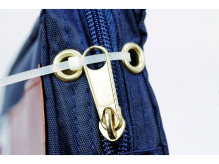 ALBA Sac navette 'POCSOUGMB' avec soufflet, polyester, bleu
