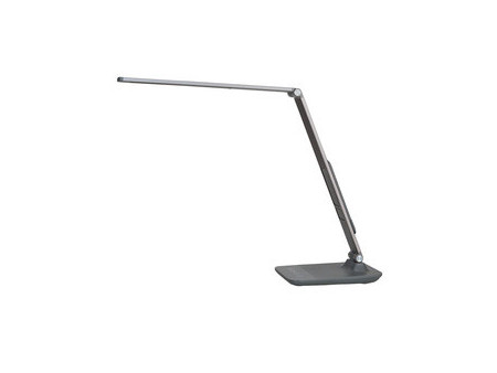 ALBA Lampe de bureau LED 'LEDVIVA', avec port USB, gris