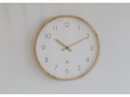 ALBA Horloge murale en bois 'HORTREE', à quartz