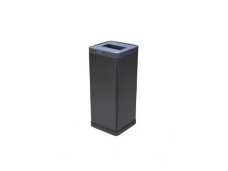 ALBA Poubelle de tri sélectif pour papier, noir/bleu