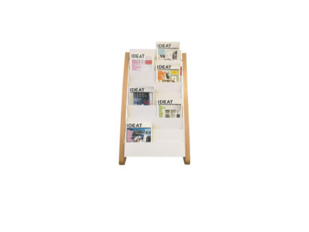 ALBA Porte-brochures, 8 compartiments, largeur: 580 mm,blanc