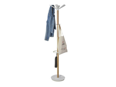 ALBA Portemanteau 'NAHOW', hauteur: 1.750 mm, hêtre / blanc