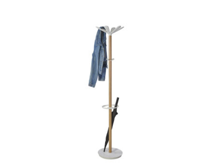 ALBA Portemanteau 'NAHOW', hauteur: 1.750 mm, hêtre / blanc