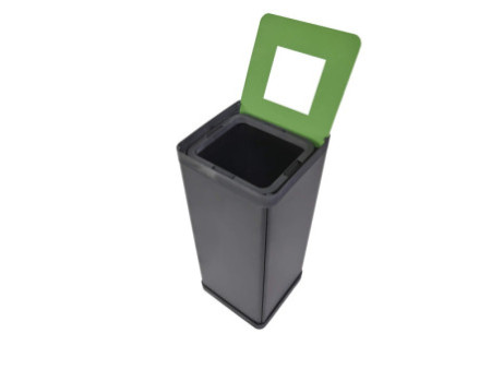 ALBA Poubelle de tri sélectif pour déchets résiduels, noir