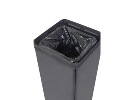 ALBA Poubelle de tri sélectif pour déchets résiduels, noir