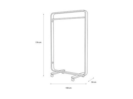 ALBA Vestiaire 'BOX', mobile, (H)1.550 mm, bois / blanc