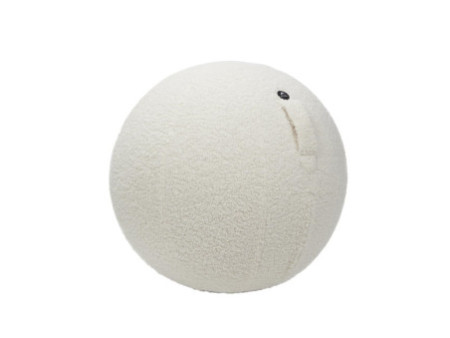 ALBA Ballon d'assise ergonomique MHBALL, tissu blouclé,blanc