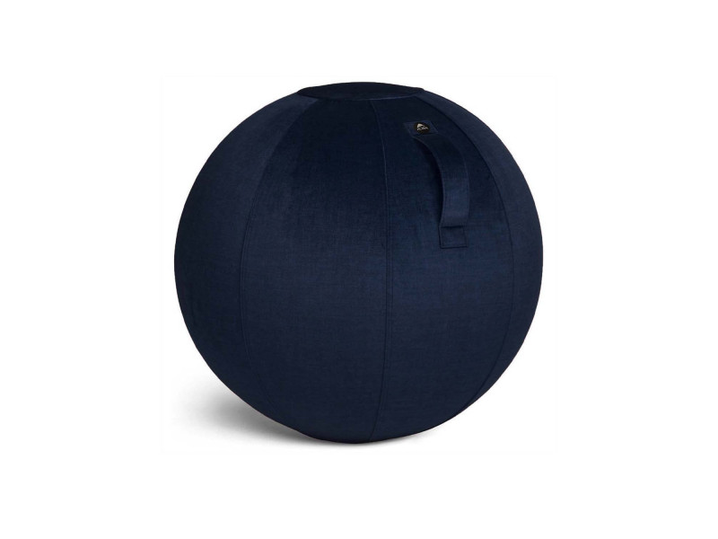 ALBA Ballon d'assise ergonomique MHBALL, velours, bleu nuit