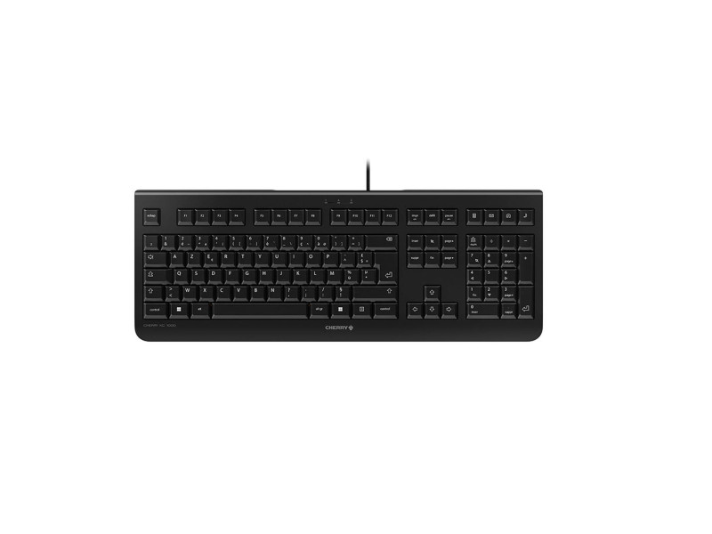 CHERRY Clavier AZERTY KC-1000 USB, avec fil, noir