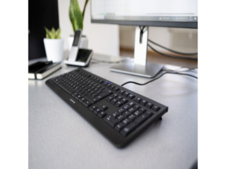 CHERRY Clavier AZERTY KC-1000 USB, avec fil, noir