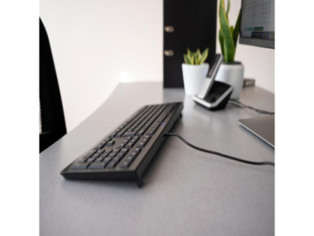 CHERRY Clavier AZERTY KC-1000 USB, avec fil, noir
