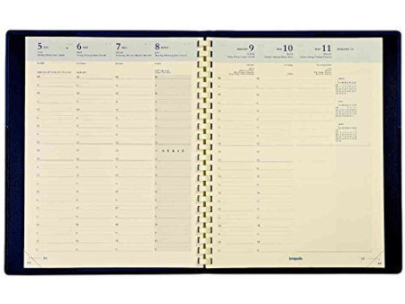 brepols Agenda semainier 'OMEGA 27' 2026, 210 x 270 mm, noir