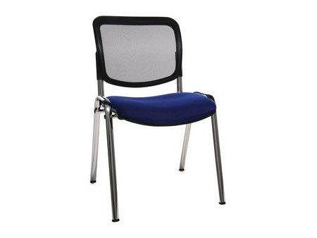 Topstar Chaise de bureau 'Net Point Visit chrom', bleu royal