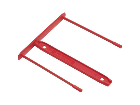 Fellowes Clip de fixation pour archives Bankers Box, rouge