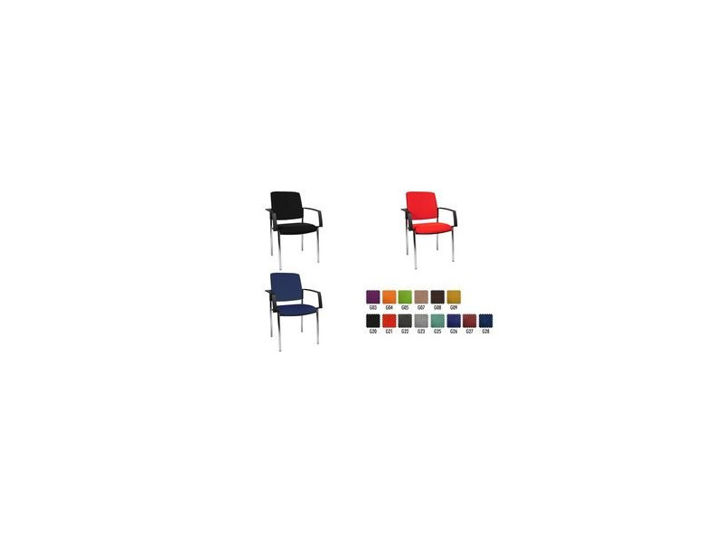 Topstar Chaise de bureau 'rembourrage BtoB 10', gris clair