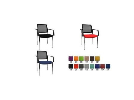 Topstar Chaise de bureau 'filet BtoB 10', bleu