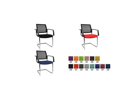 Topstar Chaise de bureau 'filet BtoB 20', noir