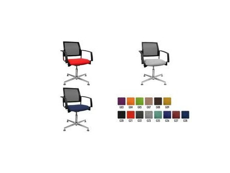 Topstar Chaise de bureau 'filet 3D BtoB 30', rouge
