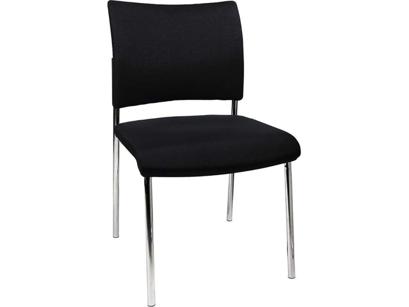 Topstar Chaise visiteur 'Visit 10 rembourré', noir