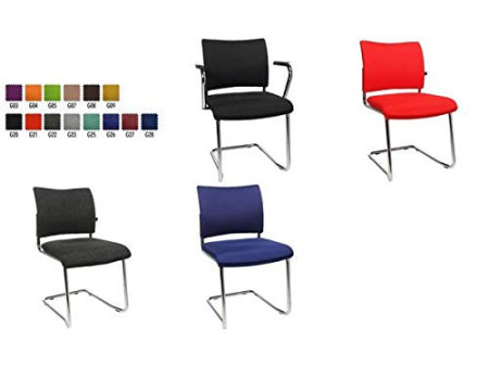 Topstar Chaise de bureau 'rembourrage Visit 20', rouge
