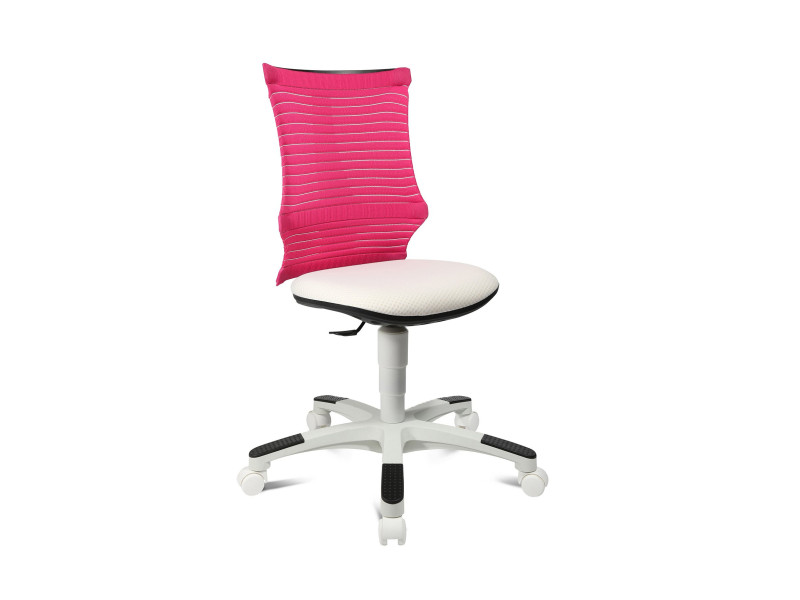 Topstar Chaise de bureau enfant 'S'neaker', blanc/rose vif
