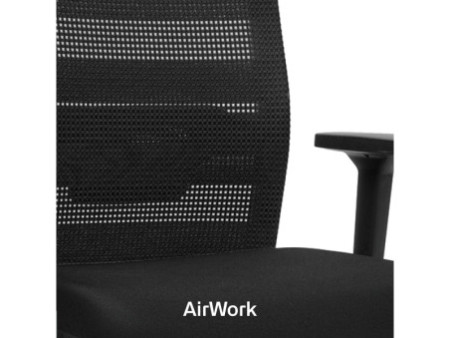 Topstar Chaise de bureau pivotante 'Airwork', noir/noir