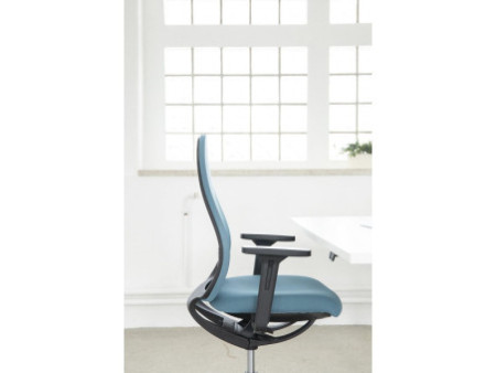 Topstar Chaise de bureau pivotante 'Soft Sitness Art', bleui