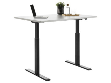 Topstar Bureau réglable en hauteur, (L)1.200 mm, noir/gris