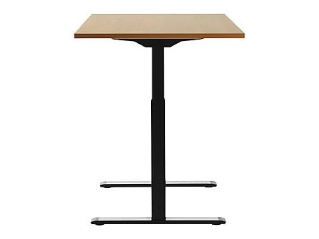 Topstar Bureau réglable en hauteur, (L)1.200 mm, noir/hêtre