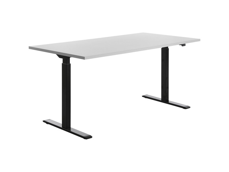 Topstar Bureau réglable en hauteur, (L)1.600 mm, noir/gris
