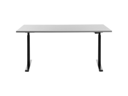 Topstar Bureau réglable en hauteur, (L)1.600 mm, noir/gris