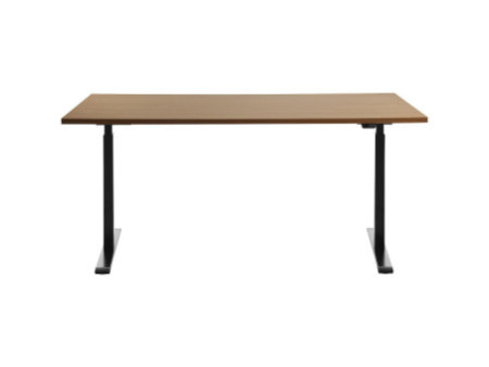 Topstar Bureau réglable en hauteur, (L)1.600 mm, noir/hêtre